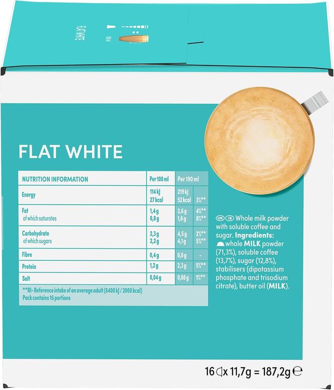Dolce Gusto Flat White Coffee Pods - total of 48 Creamy Coffee Flavoured Pods (3 Packs) 2