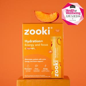 Hydration+ Energy and Focus Electrolyte Sachets - High Strength Electrolytes with added L-Theanine, Vitamin C, Zinc and Vitamin B12 for advanced hydration, energy & focus