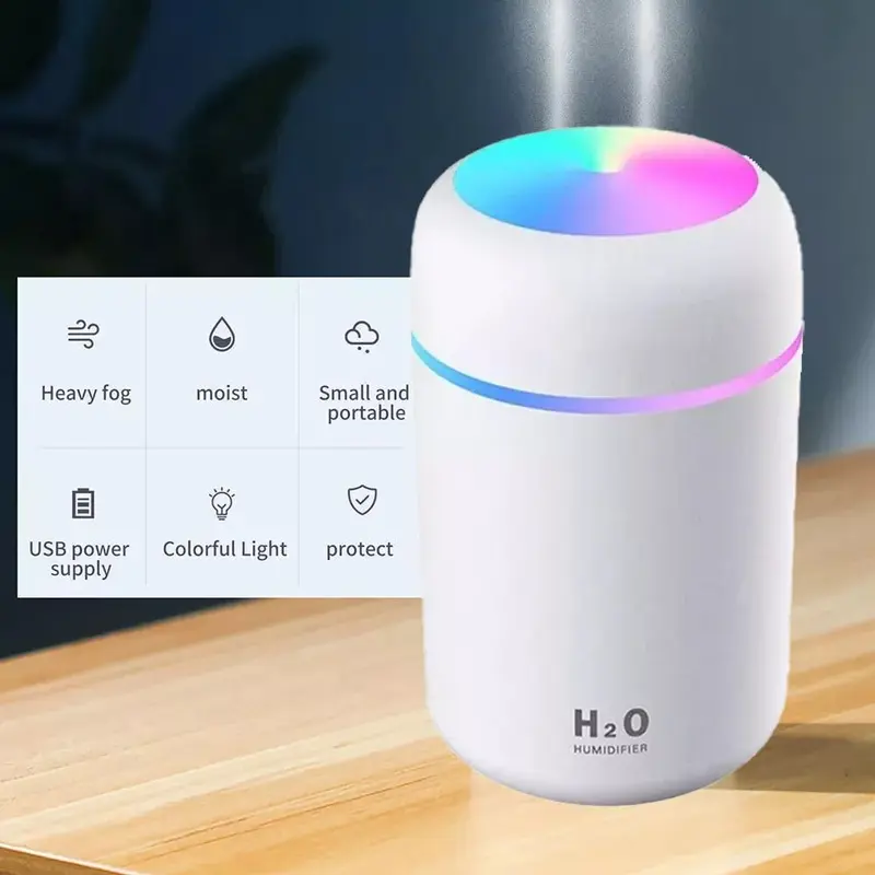 【JY】Ultrasonic Cool Mist Humidifier with Essential Oil Diffuser - Auto Shut-Off, Adjustable Night Light, Whisper-Quiet Operation for Bedroom, Nursery & Office 4