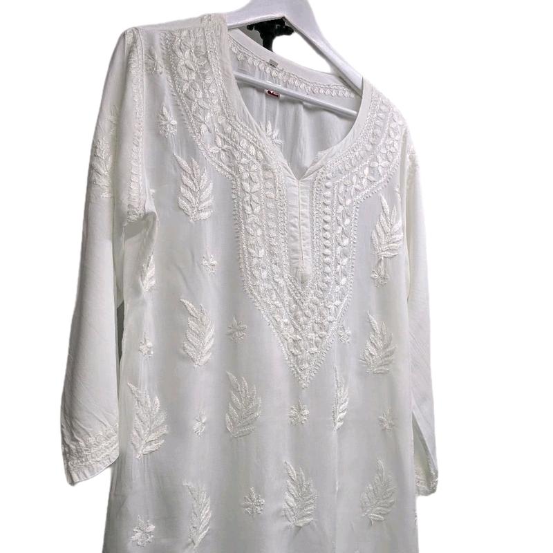 Short length hand embroidered shirts Womenswear Top Fabric Linen Blouse Comfort 0