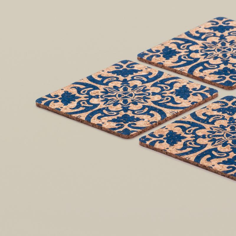 Cork Coasters | Tile Design | Square 3