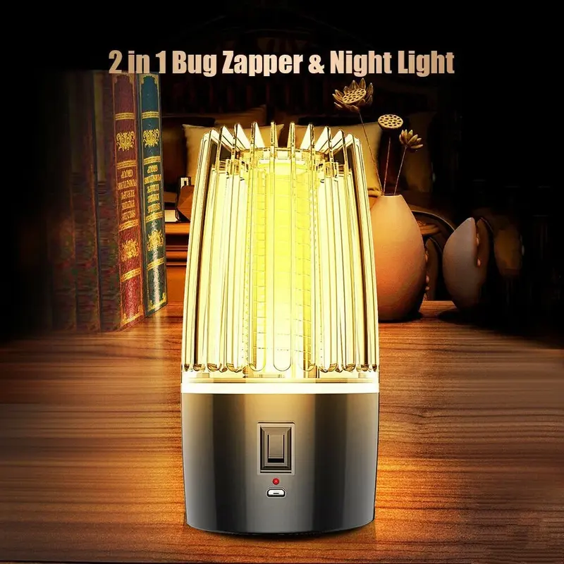 Electric Mosquito Killer Lamp Powerful UV Bug Zapper, Rechargeable Fly Insect Trap Indoor & Outdoor Mosquito Trap, UK Plug Insect Killer, Fly Zapper, Mosquito Zapper, Bug Killer, Insect Trap, Mosquito Lamp, Fly Lamp, Bug Lamp, Insect Killer Lamp 5