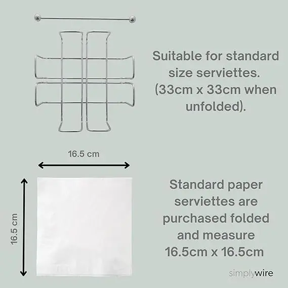 VEER DEAL Napkin/Serviette Holder with Weighted Bar 6