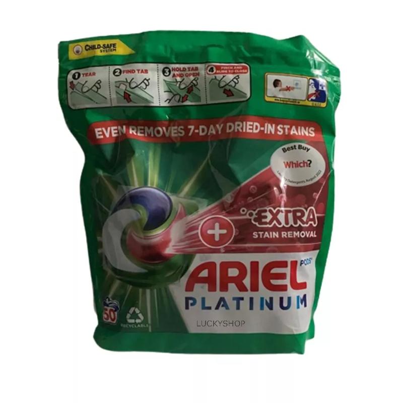 Product Introduction of Ariel Platinum Washing Pods 100 Washes 2320G +Extra Stain Removal On top - Household 1