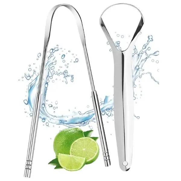 Tongue Scraper, Tongue Scraper Metal Brush, Stainless Steel Tongue Scraper Dental Care Tongue Cleaner, Gentle On Tongue, Mouth Fresher, Oral Care Kits, Portable Tongue Cleaners, Banishes Bad Breath, Oral Hygiener, Tongue Cleaning Tools,  Gift Ideas 2025 0