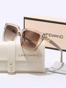 Lifemando Classic Square Frame Sunglasses, Elegant Trendy Sunglasses for Women, Fashionable Sunglasses for Everyday Use and Outdoor Activities, Classic Shades