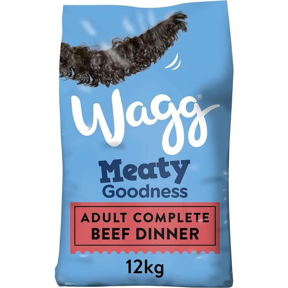 Meaty Goodness Complete Dry Adult Dog Food Beef Dinner 12Kg - Meaty Ingredients Come 1St