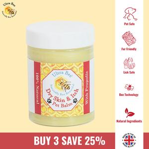 Pet Dry Skin & Itch Balm | Natural Soothing Relief for Dogs, Cats & Pet | Honey & Propolis | 100ml