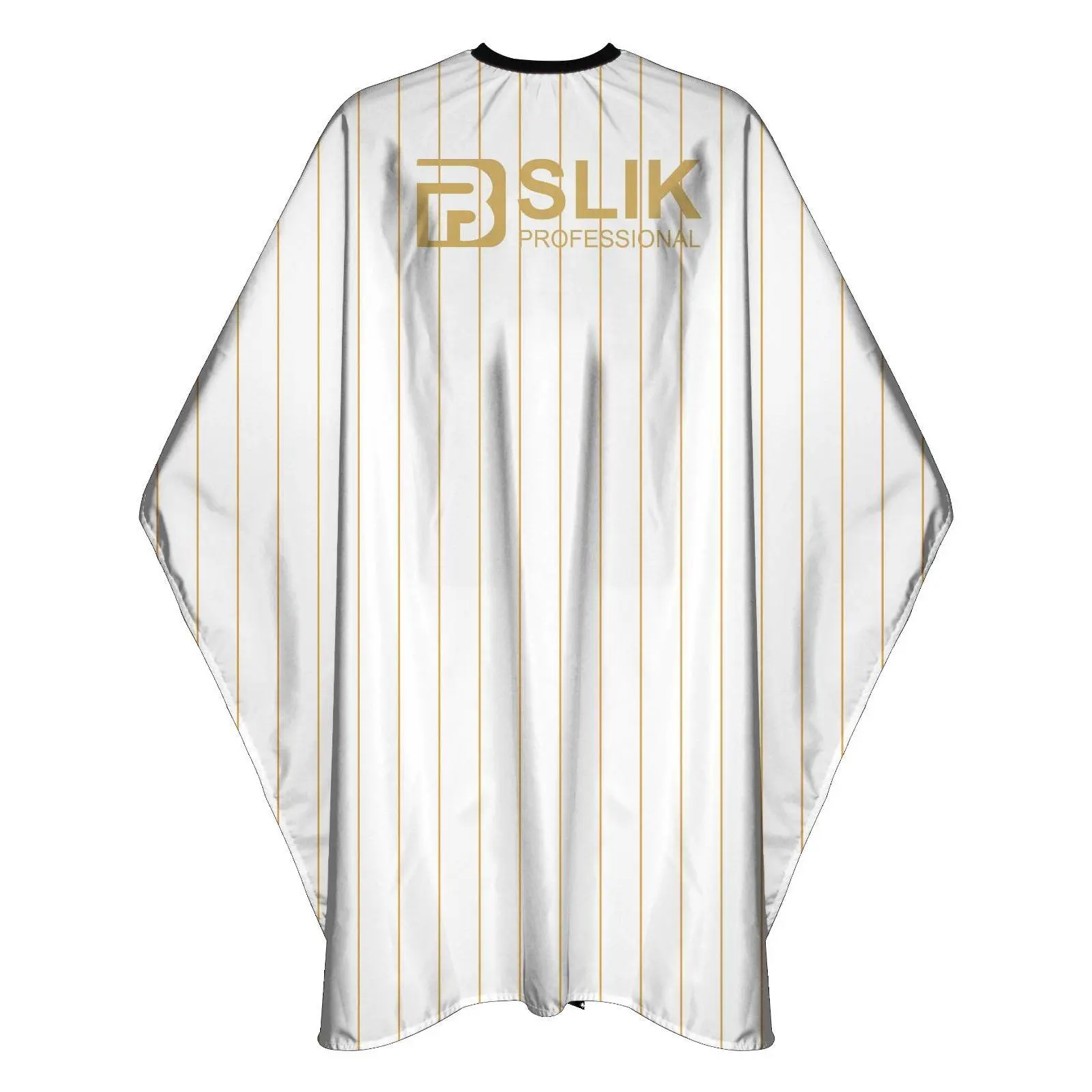 Barber Hairdressing Hair Cutting Cape & Gown Gold and White Stripes