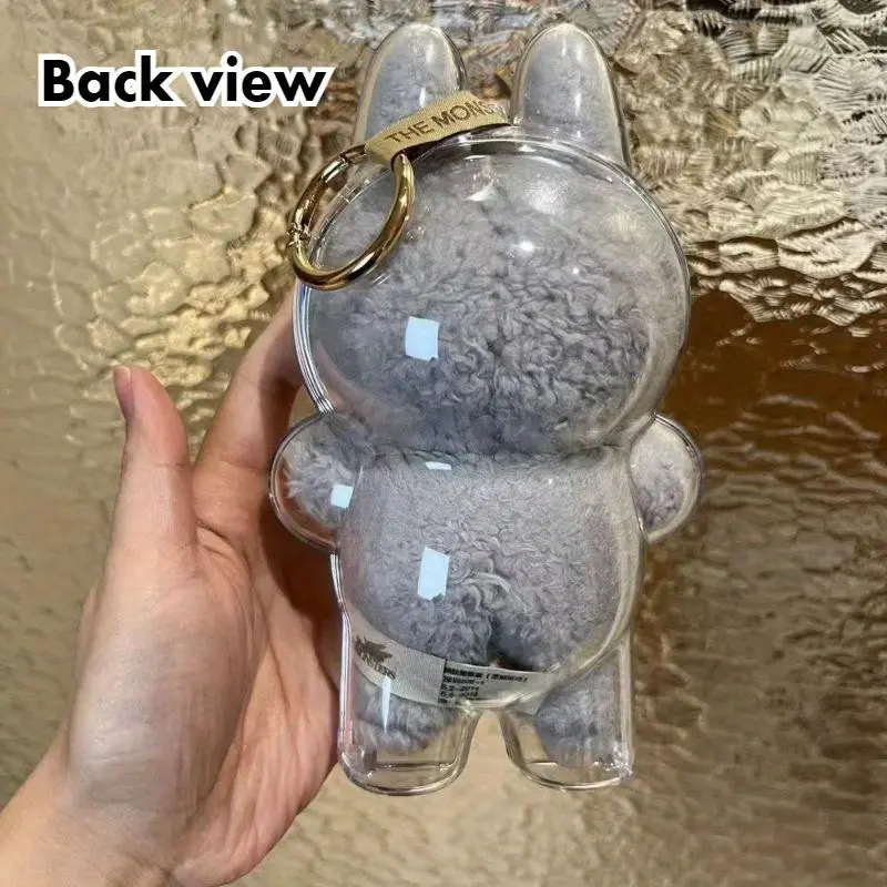 【SEENGHAR】 1pc Acrylic Protective Case for Labubu Monster Series Statues, Transparent Collectible Storage Box with Secure Latch - Doll Not Included