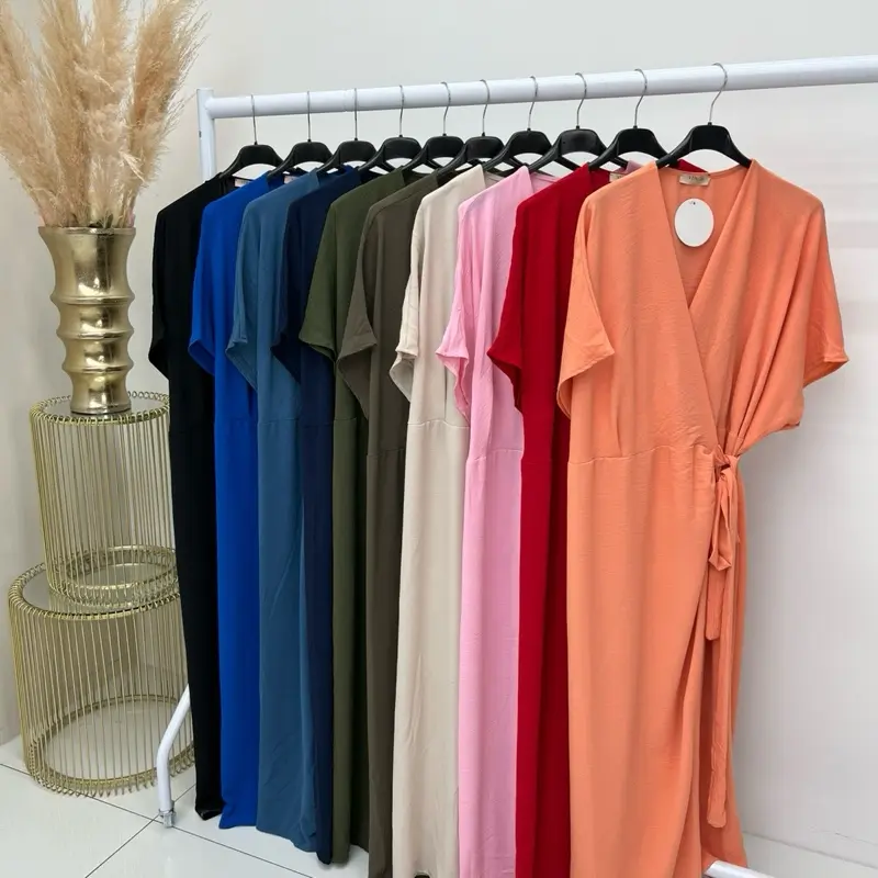 VIRGO BOUTIQUEchrissy - Wrap over adjustable tie waist midaxi dress 1