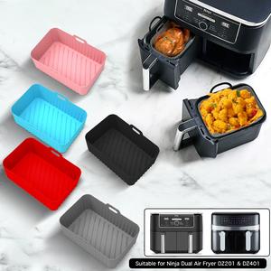 Rectangle Air Fryer Silicone Pot, Reusable Air Fryers Liners, Oven Baking Tray, Household Kitchen Air Fryer Accessories