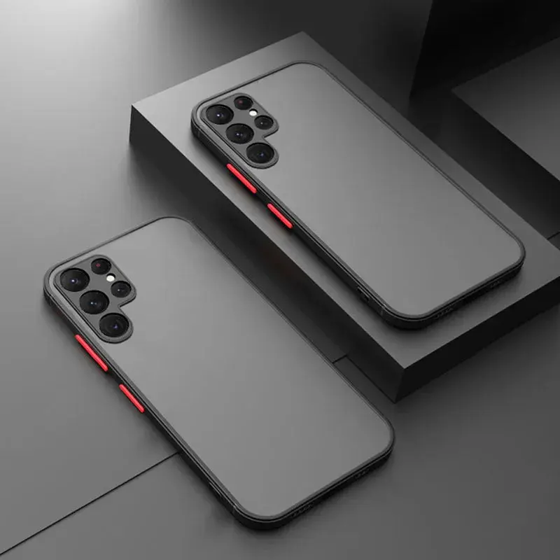 Shockproof Armor Case For Samsung Galaxy S24 S23 FE S22 Ultra Cover Samsung S21 S20 Plus FE Note 20 Ultra 10 S10 Lite Plus Funda Protection Silicone phone  case Button Detachable 6