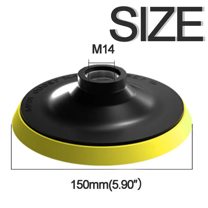 M14 150mm Self-adhesive Hook Loop Backing Plate Sanding Disc Buffing Pad UK 7