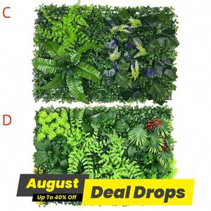 Artificial Plant Wall Panel, Faux Plant Wall Decor, Outdoor Decorative Fence Screen, Front Porch Decor, Thick Fake Grass, Garden Decoration, Plastic Fake Greenery, Artificial Faux Greenery