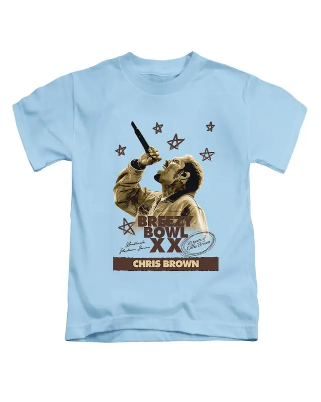 Breezy Bowl Chris Brown Adults T-Shirt Breezy Viral Top New 4
