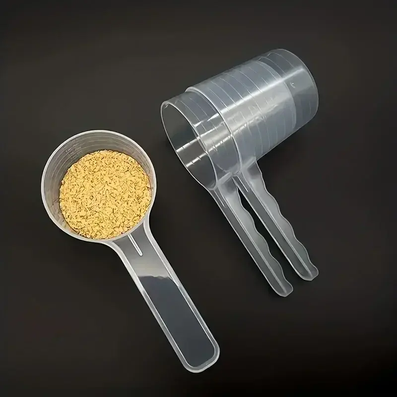 Pet Measuring Spoon Transparent Pet Spoon Pet Food suring Spoon with Graduation Durable Plastic Feeding Dog Shovel 100ml 5