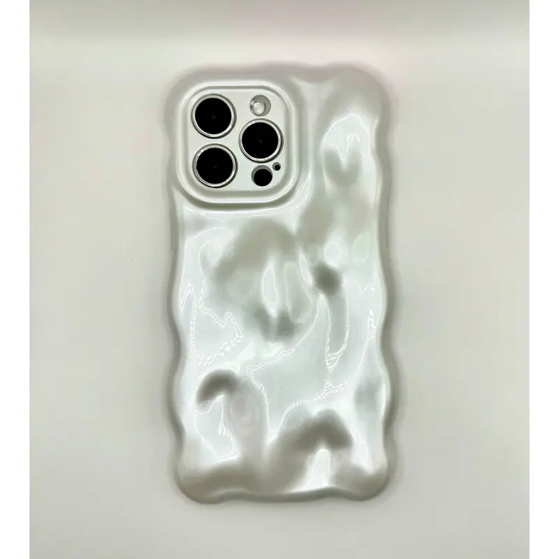 3D Bubble Bliss Pearly White Phone Case 3