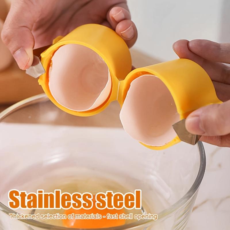 Product Introduction of 1pc Easy Clean Eggshell Separator - Quick Peel & Yolk Splitter, Essential for Kitchen Baking 1