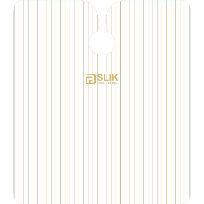 Barber Hairdressing Hair Cutting Cape & Gown Gold and White Stripes 2