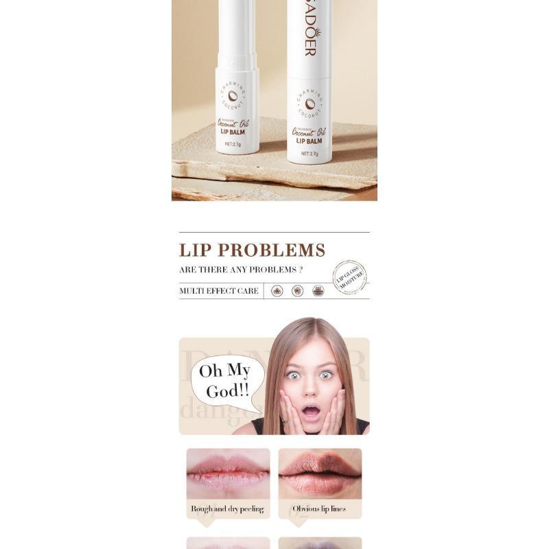 Product Introduction of Coconut Lip Balm - Lasting Nourishment and Moisture for Men and Women - Daily Care Lip Balm Skincare Comfort 2