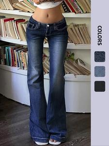 NVFelix Wide Leg Jeans for Women 2000s Trendy High Waisted Flare Jeans Denim Pants Stretchy