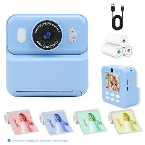 [UK Local Delivery]Instant print Camera, thermal printing multiple colors,HD LCD Screen ,Polariod, Rechargeable battery, 1080P Camera, Birthday Gift for Boys & Girls,Mini cute digital Cameras, Electronic Gift Set, Photo Camera,