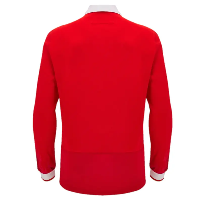 Wales Rugby Men's Shirt Home Macron Long Sleeve Jersey 4