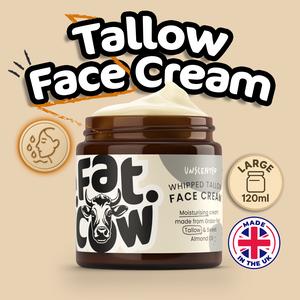 Fat Cow Skincare Large Whipped Tallow Face Cream | With Added Almond Oil