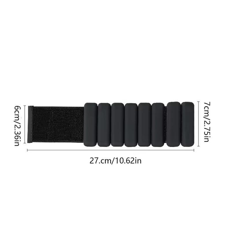 Adjustable Silicone Gym Waterproof Fitness Ankle Strap, 1 Pair Iron Ankle & Wrist Weight Strap, Christmas Gift, Wearable Ankle Weights, Arm Strength Training Equipment 1