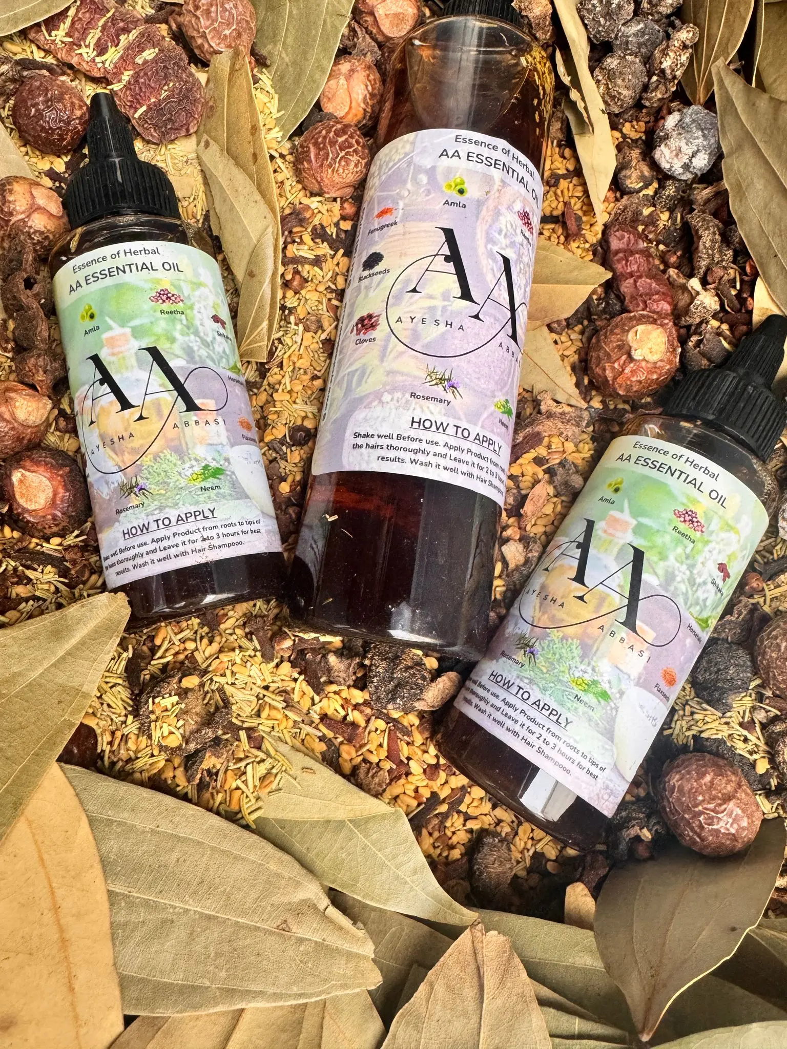 AA Essential Hair Oil - Pure Nourishing Blend for Hydrated & Moisturized Scalp - Haircare