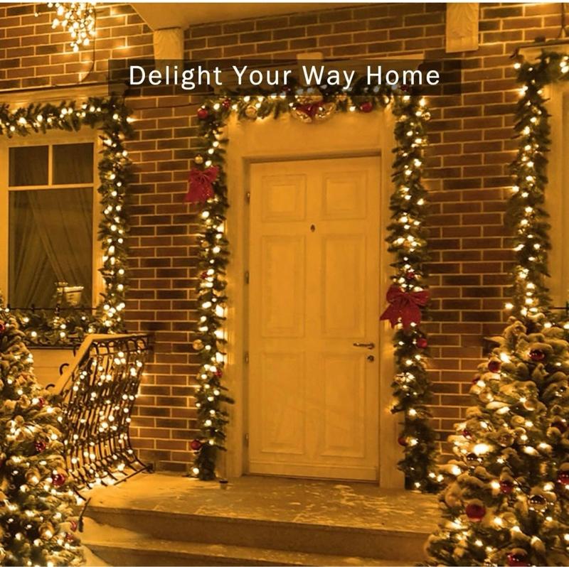 Product Introduction of 50/100/200/500 LED Solar Power Fairy Garden Lights String Outdoor Xmas Tree Lamp 5