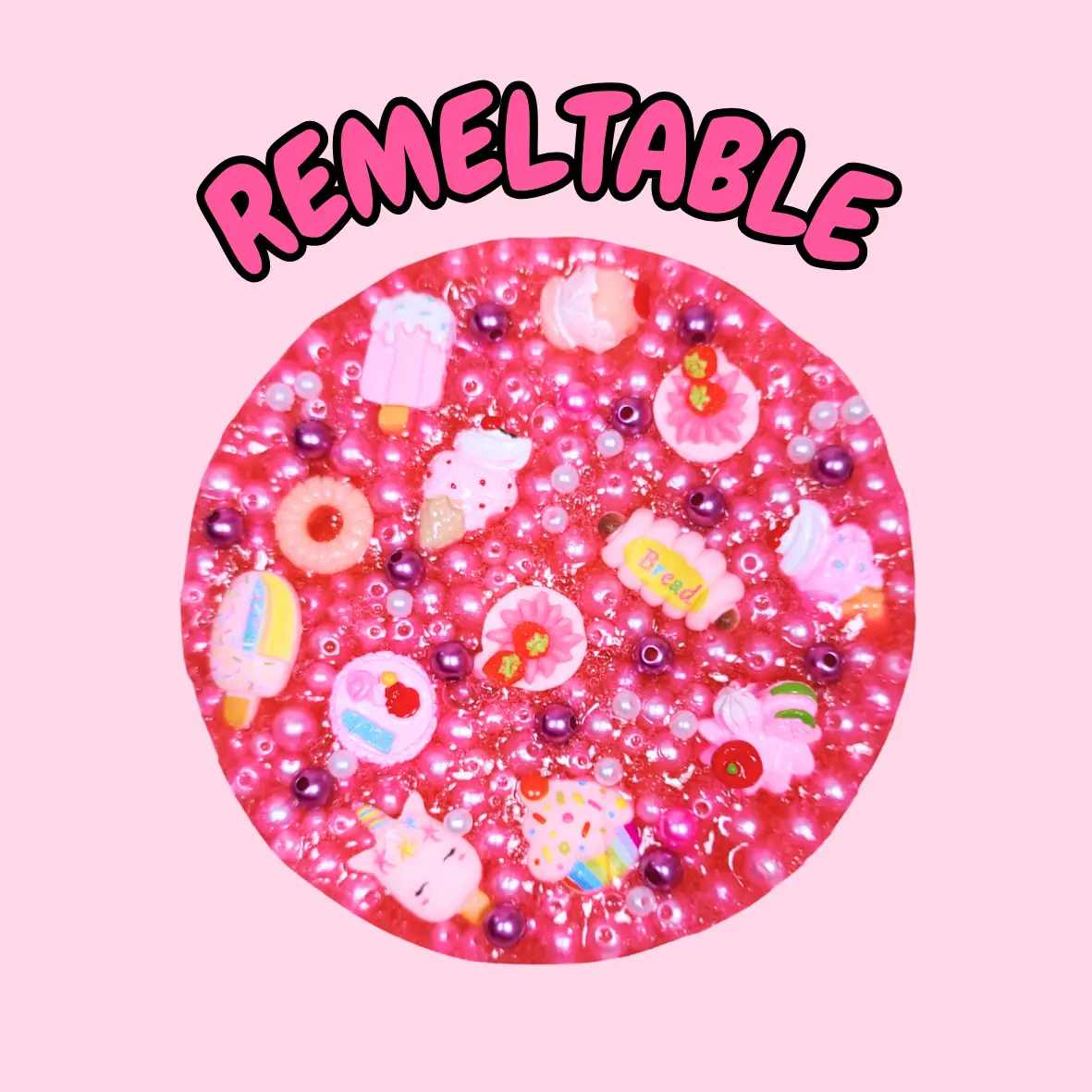 REUSABLE PICKY PAD - PINK SWEETS remeltable pick pad fidget sensory stress reliever skin picking dermatillomania