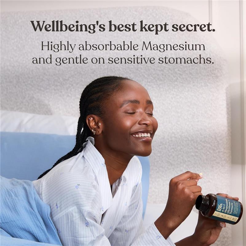 Product Introduction of Magnesium Glycinate + Turmeric 4-in-1 Complex | Triple-Strength Magnesium Supplements with 1322mg Bisglycinate, Citrate, Malate & 2000mg Turmeric | 90 Vegan Tablets | Gluten-Free | UK Made | Free Soul 2