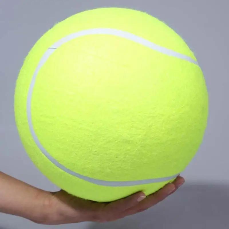Product Introduction of NEW 7/8/9.5Inch Dog Tennis Ball Giant Pet Toys for Dog Chewing Toy Signature Mega Jumbo Kids Ball Training Supplies Dropship Plush 4