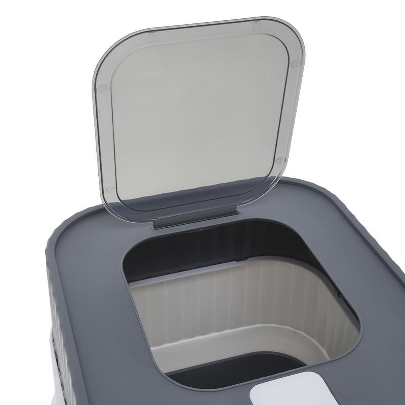 Pets Mood Enclosed Cat Litter Box with UV Sterilization, Odor Control & Easy Cleaning 4