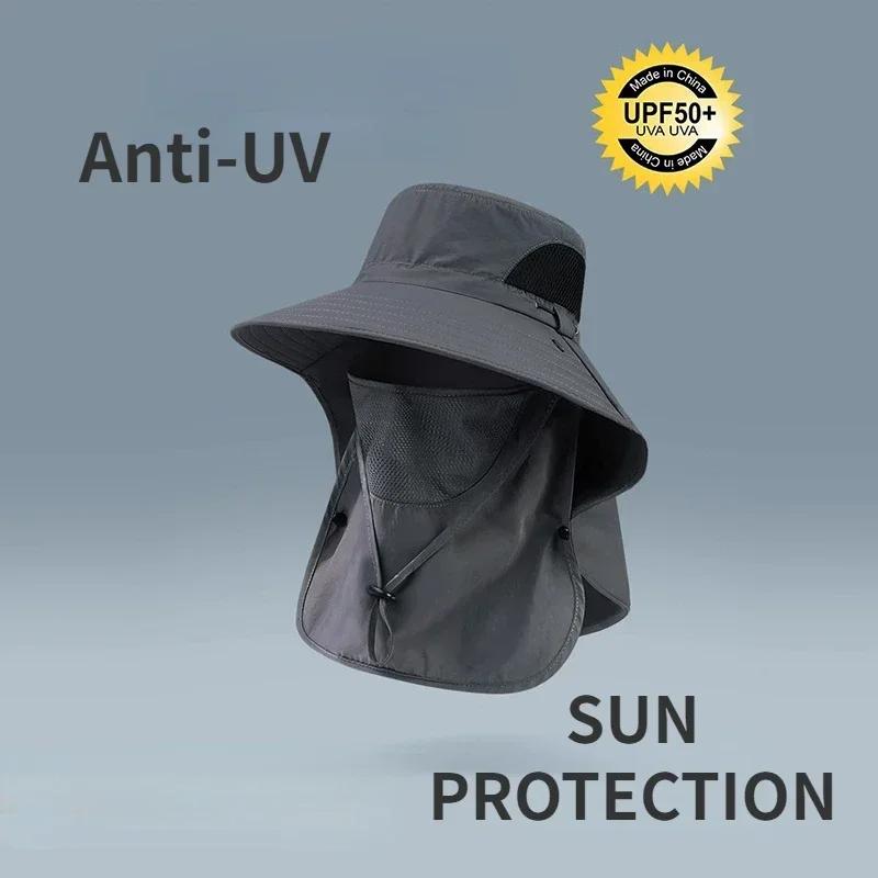 UV Protection Outdoor Hunting Fishing Cap for Men Women Hiking Camping Visor Bucket Hat Neck Flap Fisherman Hat - Summer Sun Hats 4