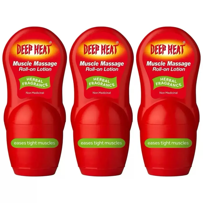 Deep Heat Muscle Massage Roll-on Lotion, 50ml