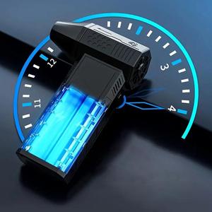 Long Battery Life Powerful Cordless Air Duster, Ultra-powerful Turbo Fan for Multi-scenario Cleaning, Rechargeable Turbo Fan for Car Interiors, Keyboards, Pet Drying