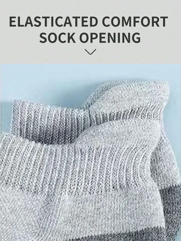 1/6/12 Pairs Of Men's Socks,Sports Socks, Basketball Socks, Football Socks, Invisible Socks, White Socks, Short Socks, Black Socks, Low-Top Short Socks, Ankle Socks, Double Line Non-Slip Design, Moisture Wicking, Soft And Breathable 4