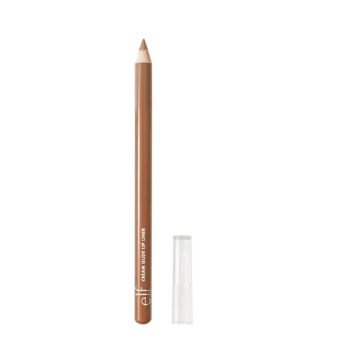 e.l.f. Cream Glide Lip Liner, Shape & Sculpt Lips, High-Pigment Pencil, Semi-Matte Finish, Vegan & Cruelty-Free, Baddest Beige Eyeliner Lipliner Makeup 0