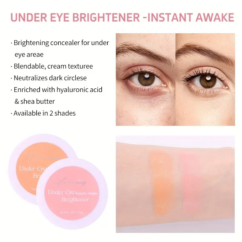 (Giveaway) Full coverage eye concealer - Perfectly hides wrinkles and dark circles, 12-hour waterproof cream, making your eyes flawless Foundation Makeup 7
