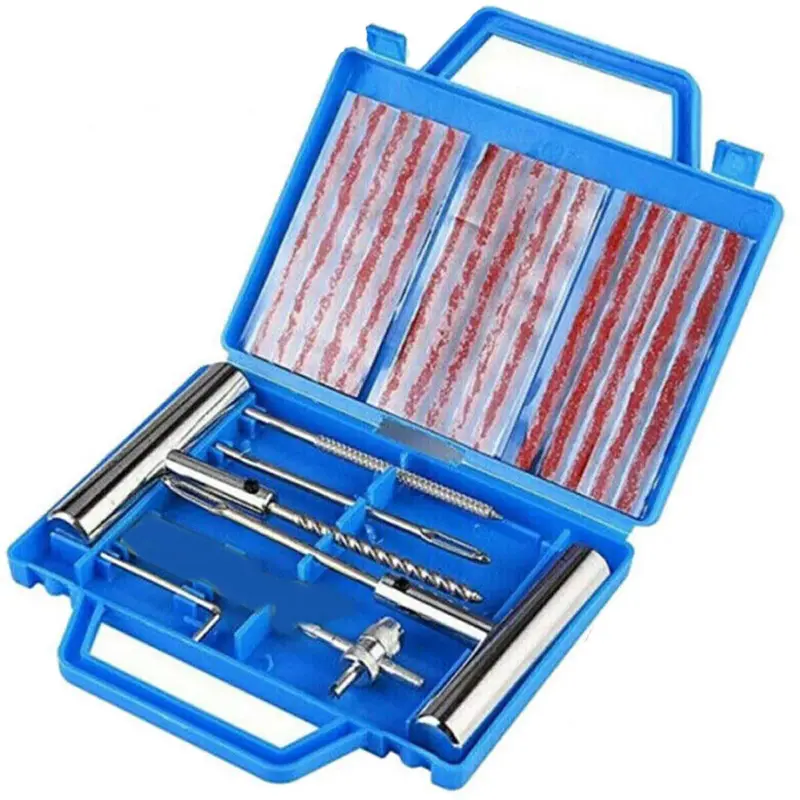28Pcs Emergency Tyre Repair Kit Heavy Duty Car Tire Vehicle Puncture Wheel Plug 1