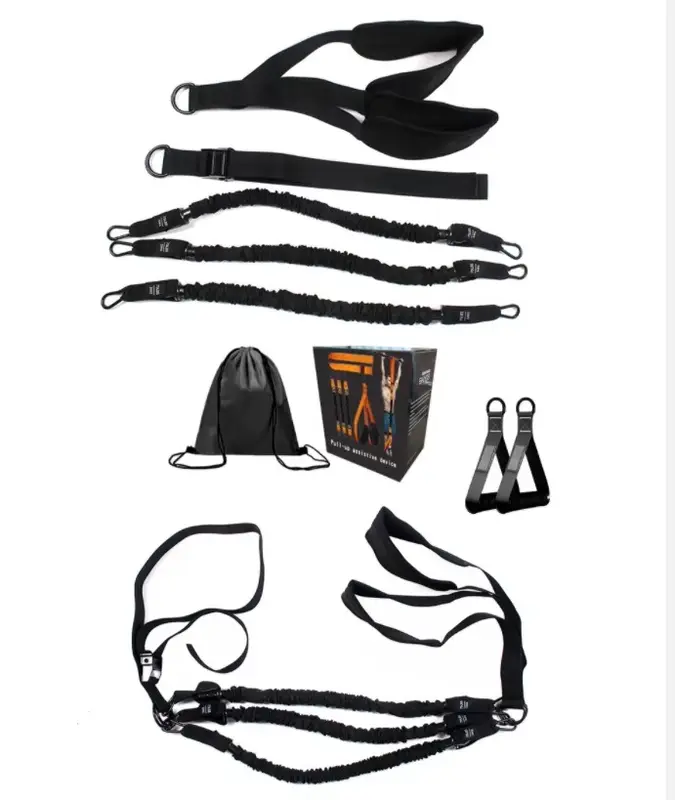2025 Patented Pull-Up Assist Band | Heavy Duty Resistance Bands with Knee Pad | Adjustable Strength Training System 3