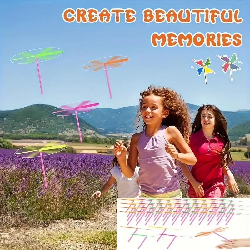 15/30/45pcs Vibrant Dragonfly Flying Toys Collection - Easy-to-Assemble, Brightly Colored, Portable, and Educational Game Toys for Parties, Gatherings, and Outdoor Play, Perfect as Halloween and Christmas Gifts 5