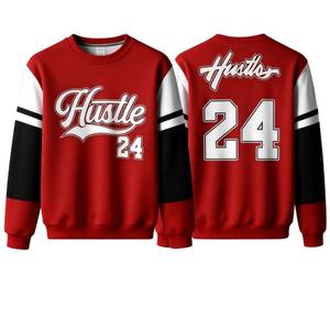 [Free Custom Name and Number] Sweatshirt with Custom Name, New Street Rugby Style Sweatshirt Jersey for Men/women/children, Outdoor Sports, Unisex Design, Thin Polyester Hoodless Sweatshirt