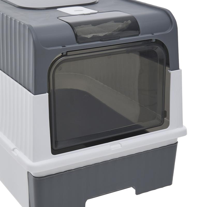 Pets Mood Enclosed Cat Litter Box with UV Sterilization, Odor Control & Easy Cleaning 6