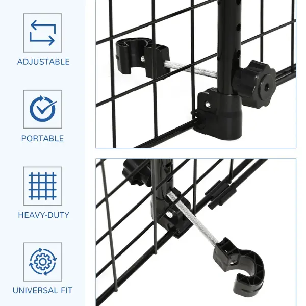 PawHut Heavy Duty Pet Dog Car Barrier, Keeps Pet Safe, Protect Your Car, Easy to Install - Black 4