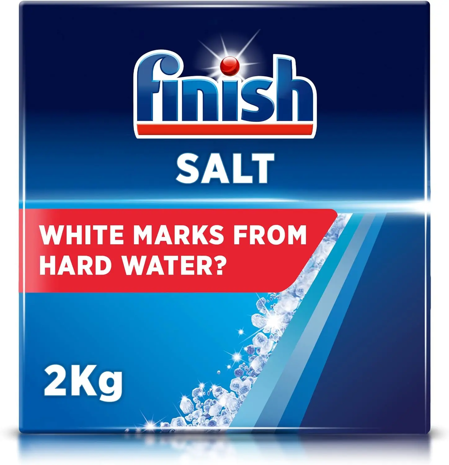 Finish Dishwasher Salt | 2kg Pack | Salt for Dishwashers and Water Softeners Household
