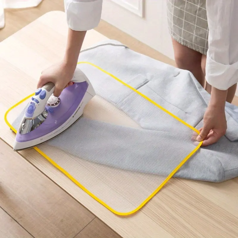 6pcs High-Temperature Resistant Ironing Cloths, 80.01cm x 39.88cm - Durable Plastic Heat Insulation Mats for Safe Ironing, Random Colors, Ideal for Home & Dorm Use 0